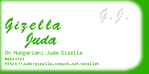 gizella juda business card